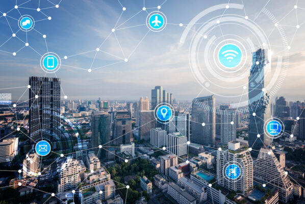 IoT Digital internet IT city