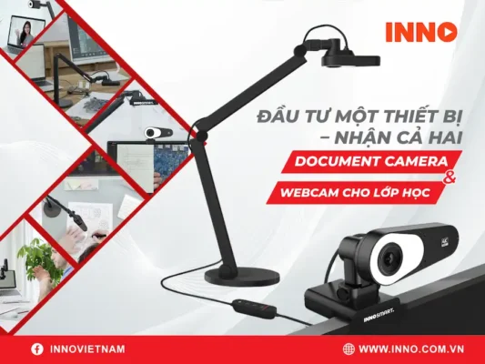 Đầu tư một thiết bị – nhận cả hai: Document camera và Webcam cho lớp học