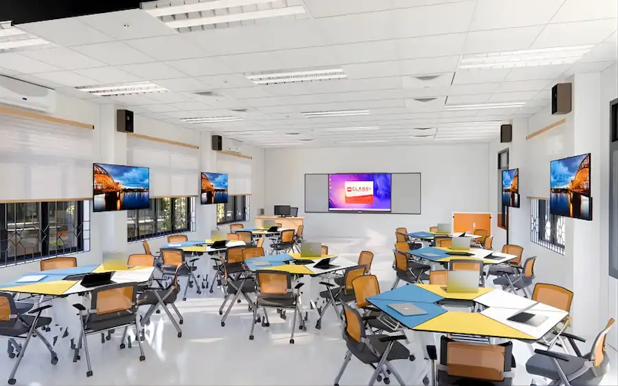 Phòng học ngoại ngữ trong lộ trình Tiếng Anh bắt buộc từ lớp 1 2 Phòng học ngoại ngữ trong lộ trình Tiếng Anh bắt buộc từ lớp 1