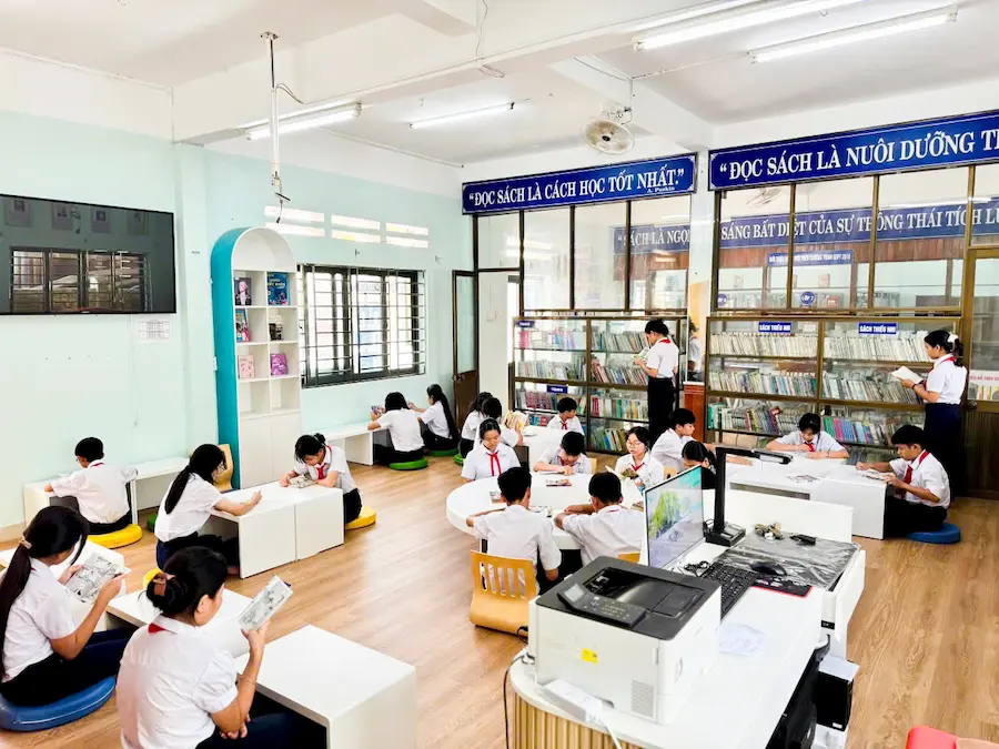 Thư viện số Trường THCS Nguyễn Phú Hường, Đà Nẵng 4 11.04.2026 Thu vien thong minh thu vien so THCS Nguyen Phu Huong11